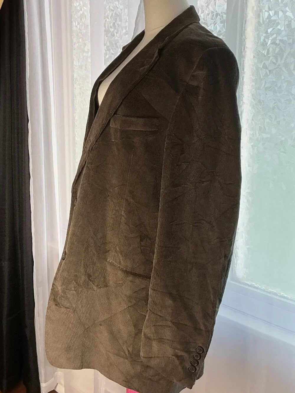 Club Room Macy’s Men’s 44L Brown Cotton Corduroy Blazer Sport Coat